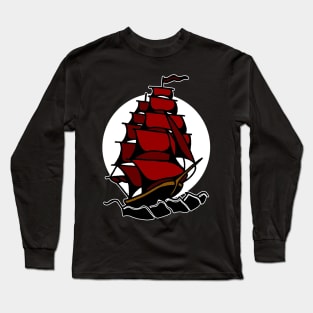 ship tattoo Long Sleeve T-Shirt